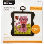 Beginner Kitty Cross Stitch Mini Kit (image for) Beginner Kitty Cross Stitch Mini Kit
